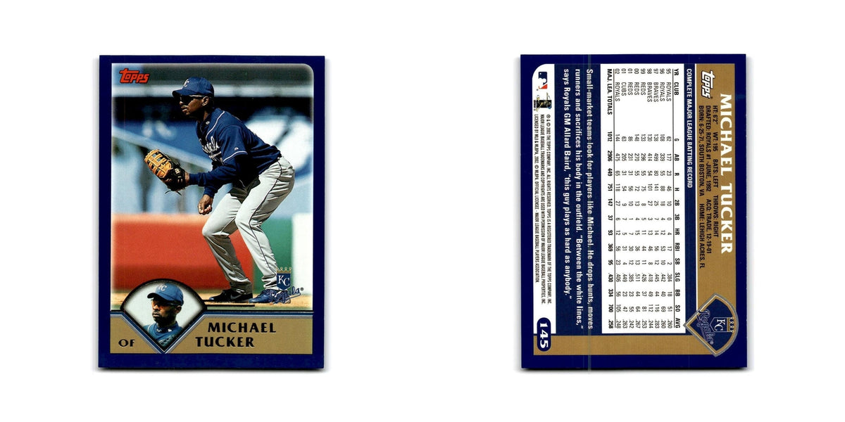 Michael Tucker 2003 Topps #145 Kansas City Royals Baseball Card NM