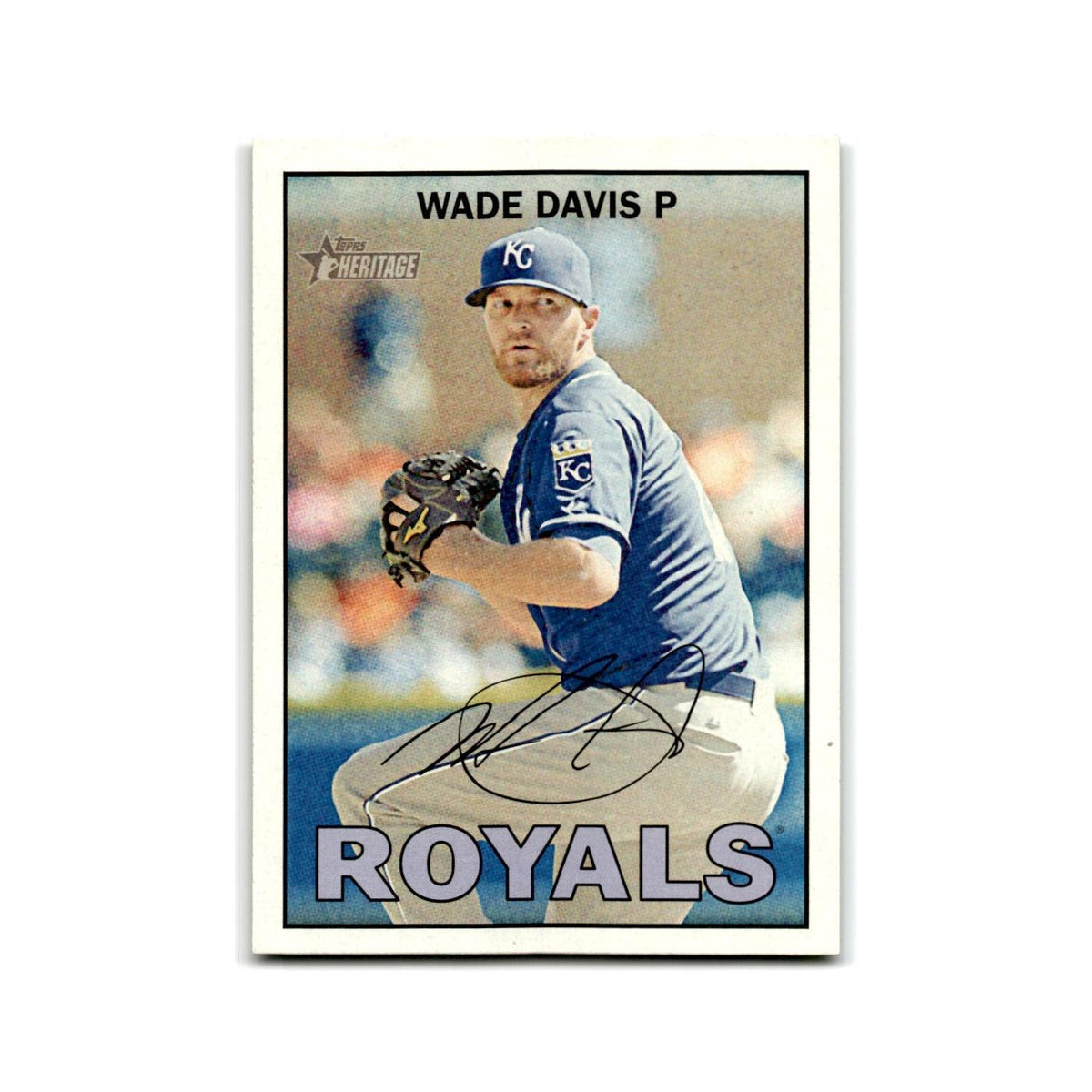 Wade Davis 2016 Topps Heritage #293 Kansas City Royals Baseball Card NM
