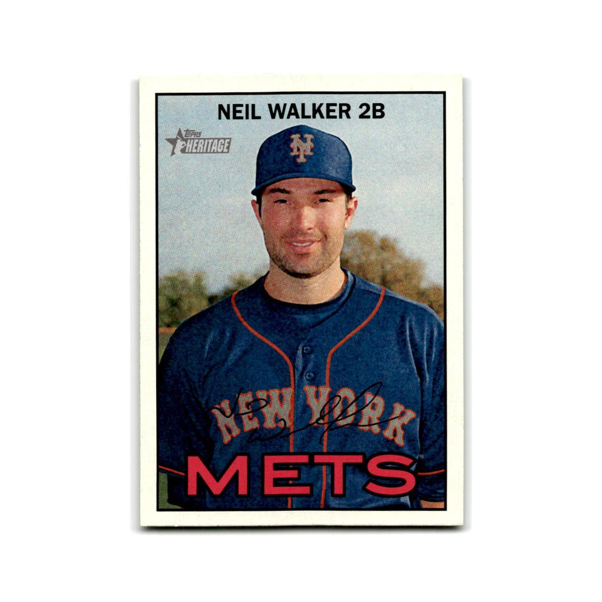 Neil Walker 2016 Topps Heritage #376 New York Mets Baseball Card NM
