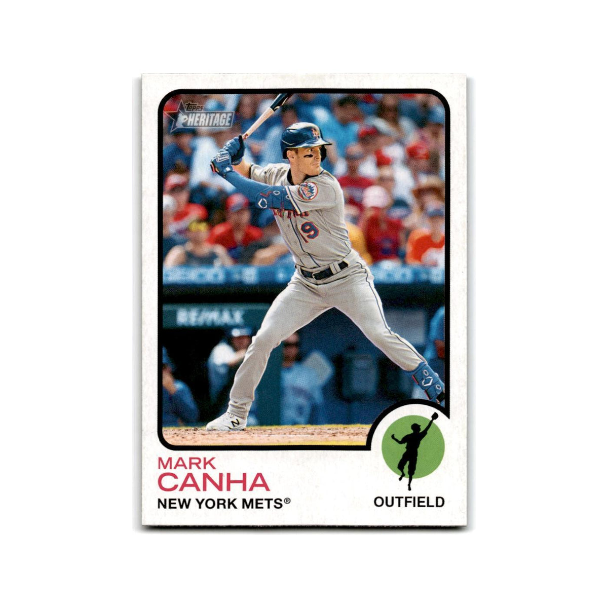 Mark Canha 2022 Topps Heritage #669 New York Mets Baseball Card NM