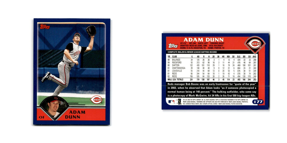 Adam Dunn 2003 Topps #177 Cincinnati Reds Baseball Card NM