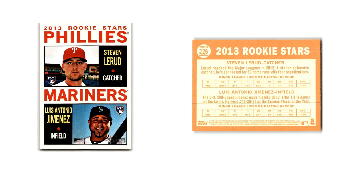 Steven Lerud Luis Antonio Jimenez Rookie 2013 Topps Heritage #226 NM