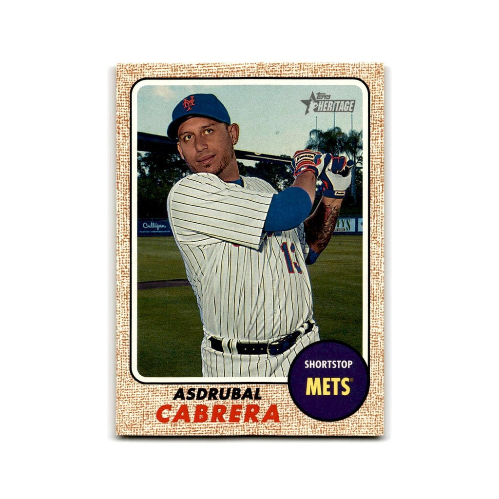 Asdrubal Cabrera 2017 Topps Heritage #116 New York Mets Baseball Card NM