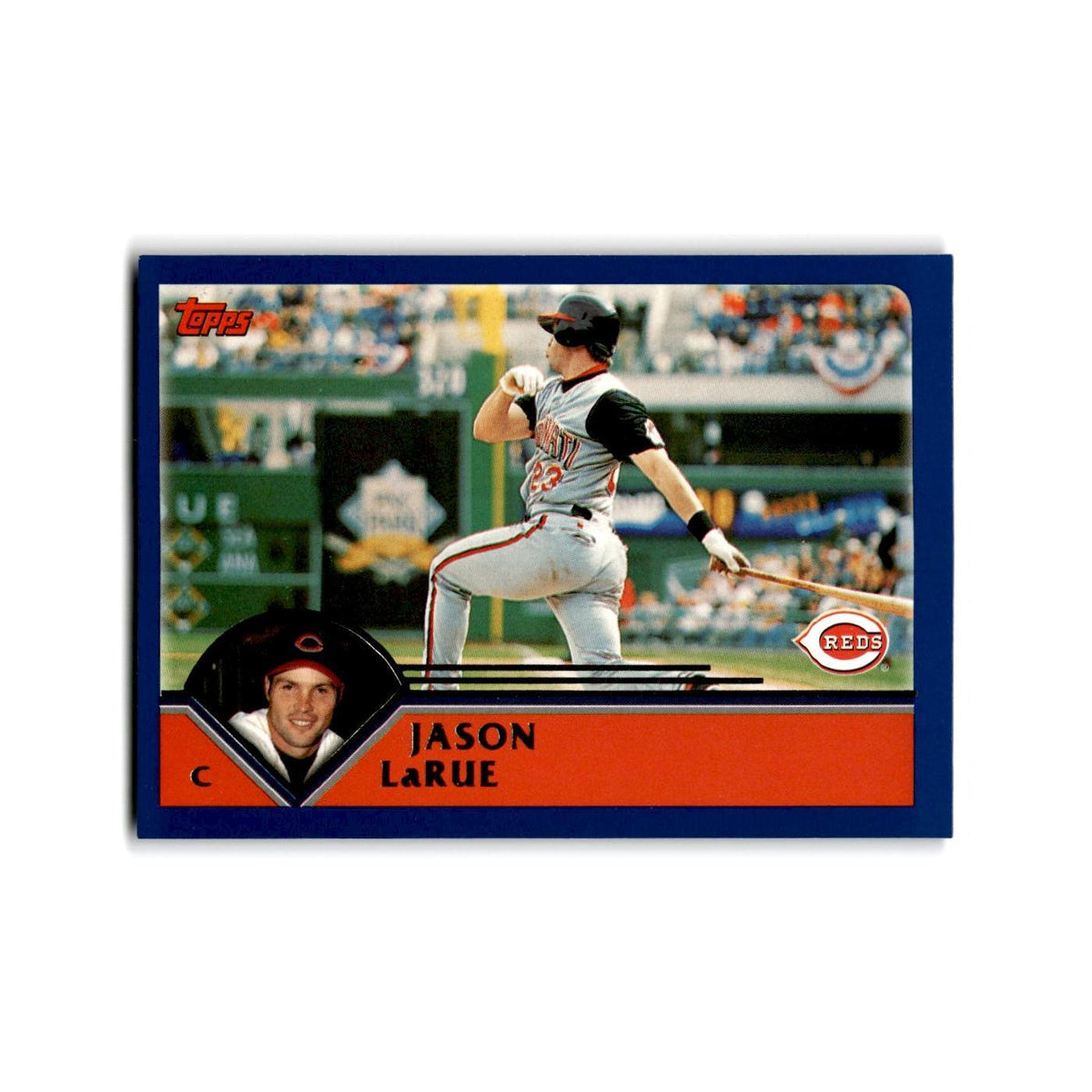 Jason Larue 2003 Topps #18 Cincinnati Reds Baseball Card NM