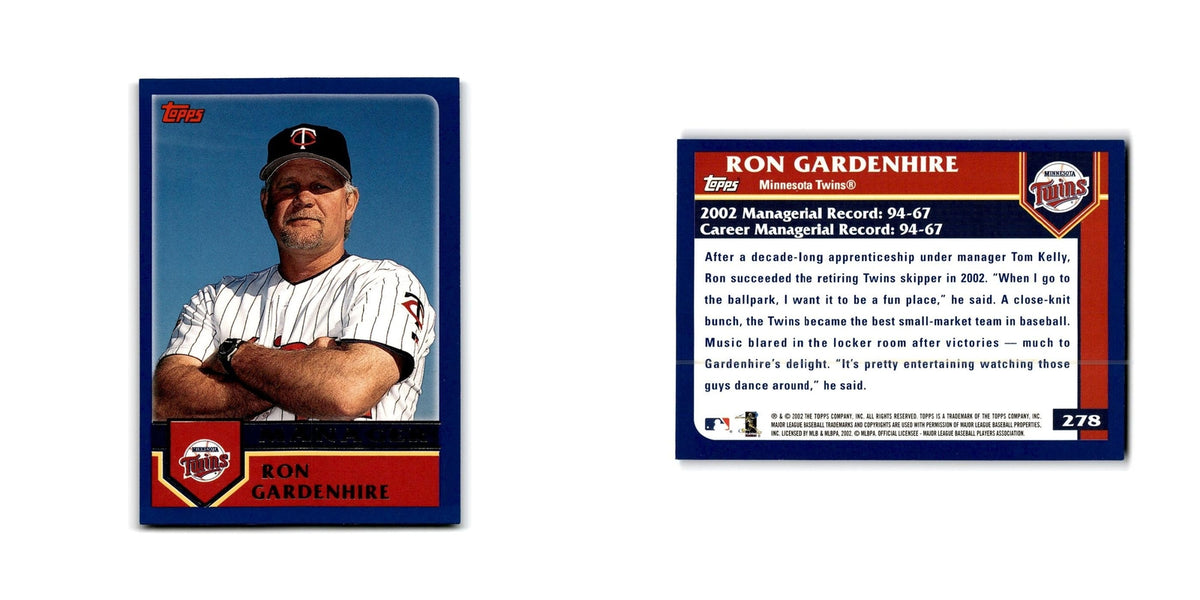 Ron Gardenhire 2003 Topps #278 Minnesota Twins Baseball Card NM