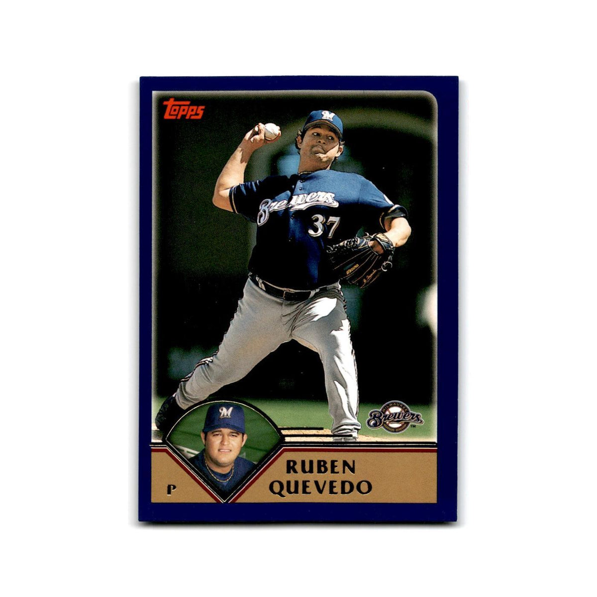 Ruben Quevedo 2003 Topps #111 Milwaukee Brewers Baseball Card NM