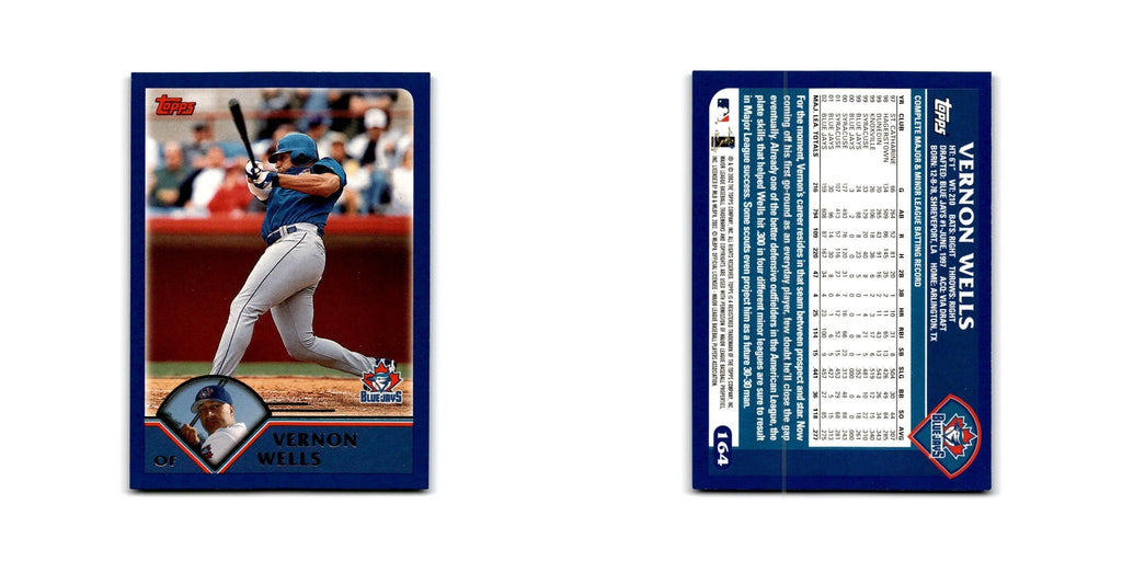 Vernon Wells 2003 Topps #164 Toronto Blue Jays Baseball Card NM