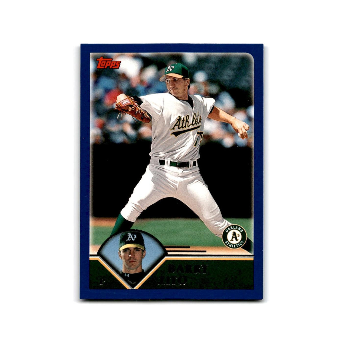 Barry Zito 2003 Topps #180 Oakland Athletics Baseball Card NM