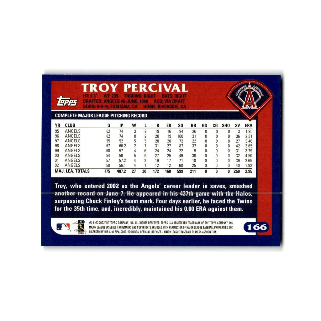 Troy Percival 2003 Topps #166 Anaheim Angels Baseball Card NM