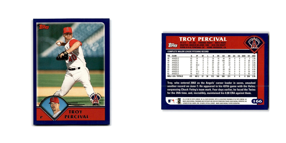 Troy Percival 2003 Topps #166 Anaheim Angels Baseball Card NM