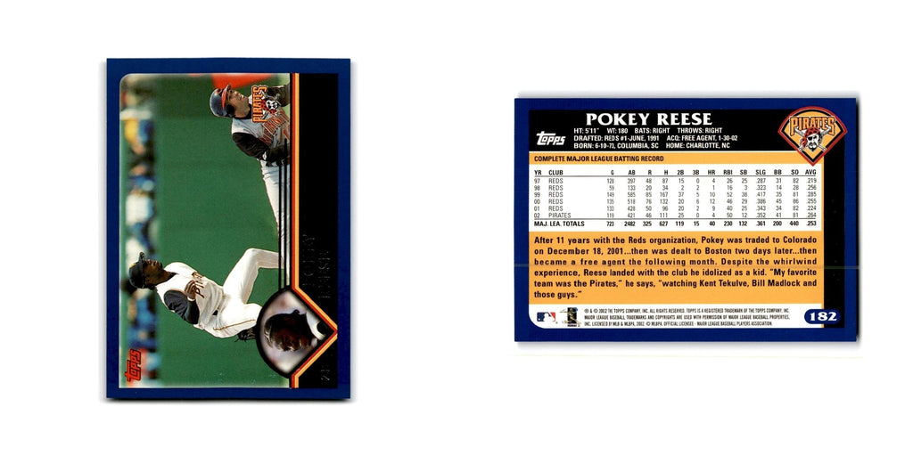 Pokey Reese 2003 Topps #182 Pittsburgh Pirates Baseball Card NM