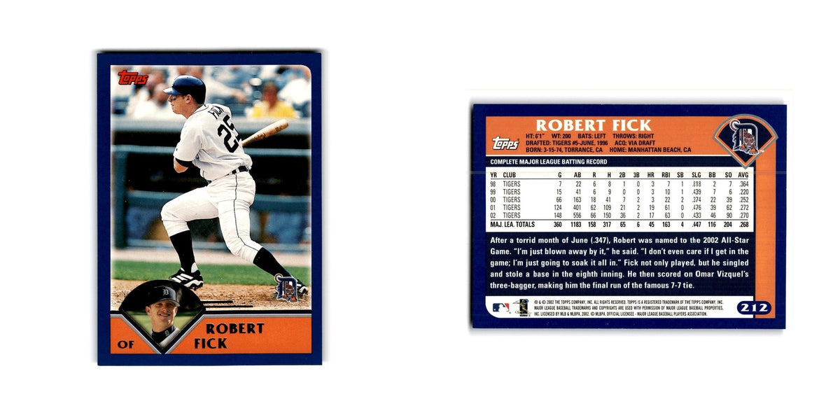 Robert Fick 2003 Topps #212 Detroit Tigers Baseball Card NM