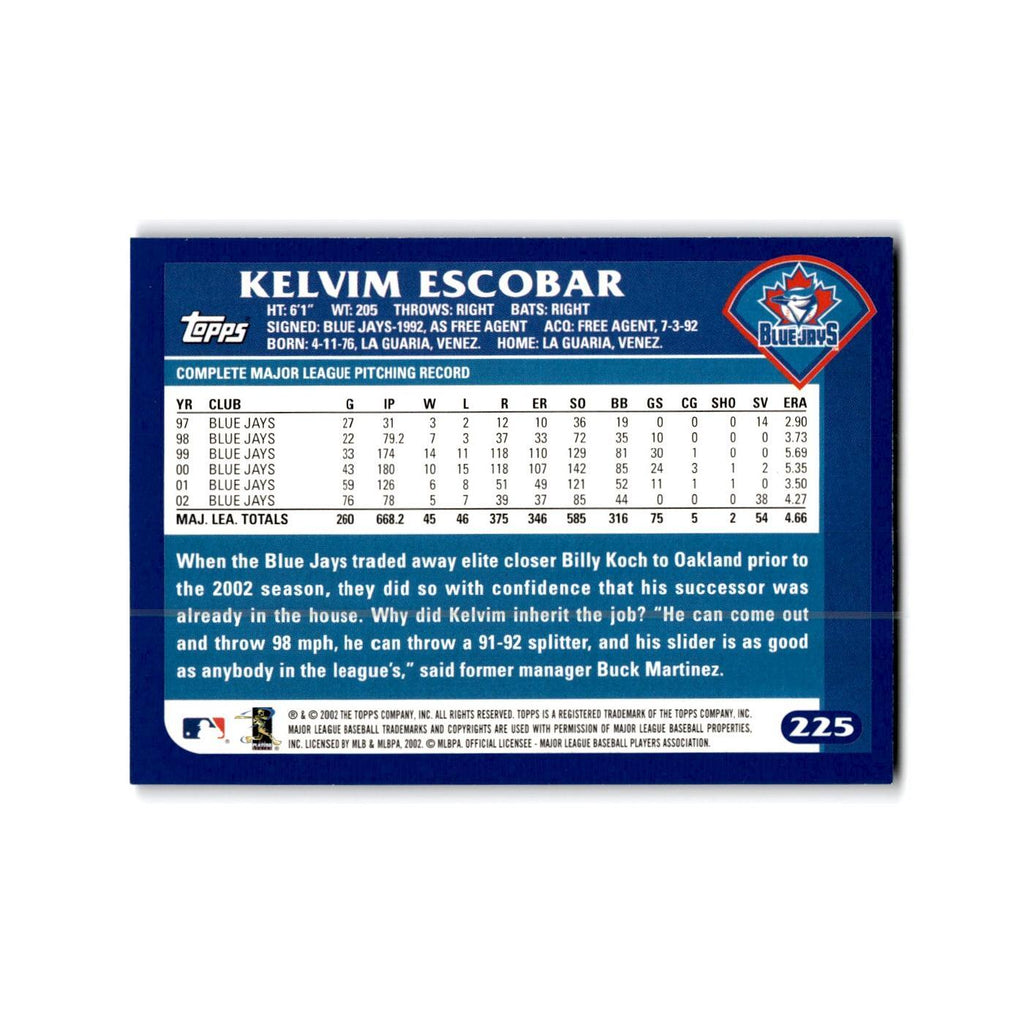 Kelvim Escobar 2003 Topps #225 Toronto Blue Jays Baseball Card NM