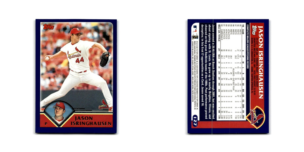 Jason Isringhausen 2003 Topps #127 St. Louis Cardinals Baseball Card NM