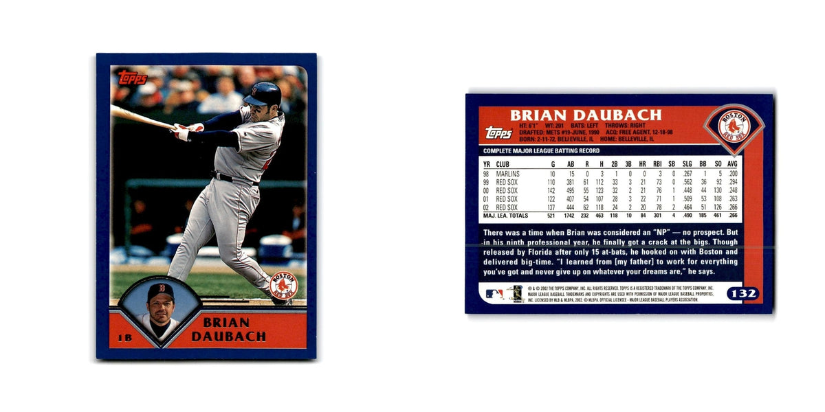 Brian Daubach 2003 Topps #132 Boston Red Sox Baseball Card NM