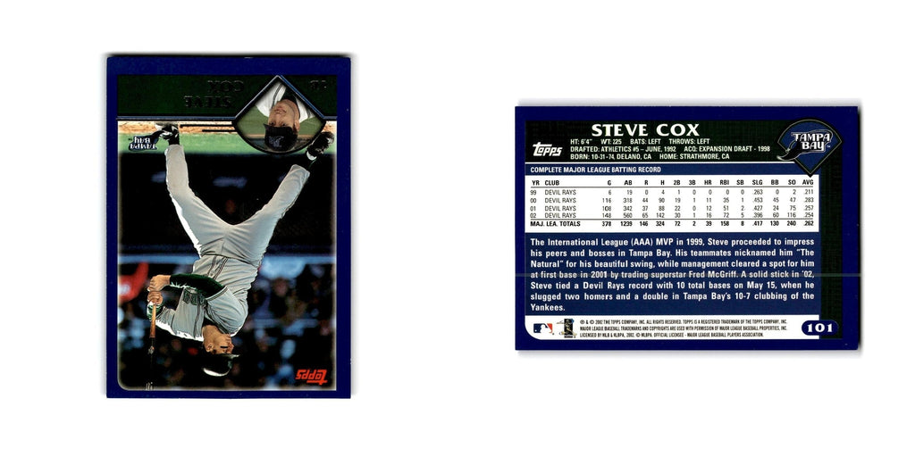 Steve Cox 2003 Topps #101 Tampa Bay Devil Rays Baseball Card NM
