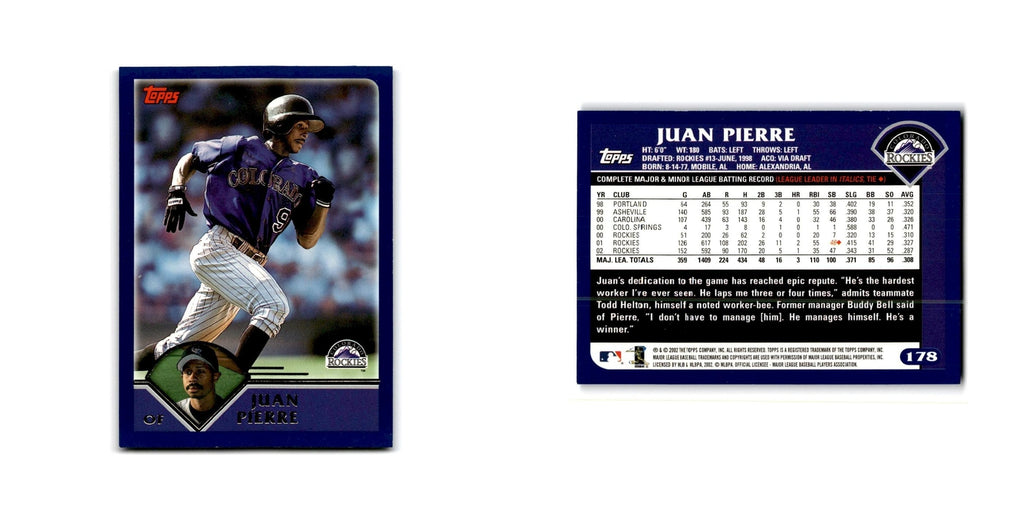 Juan Pierre 2003 Topps #13 Colorado Rockies Baseball Card NM