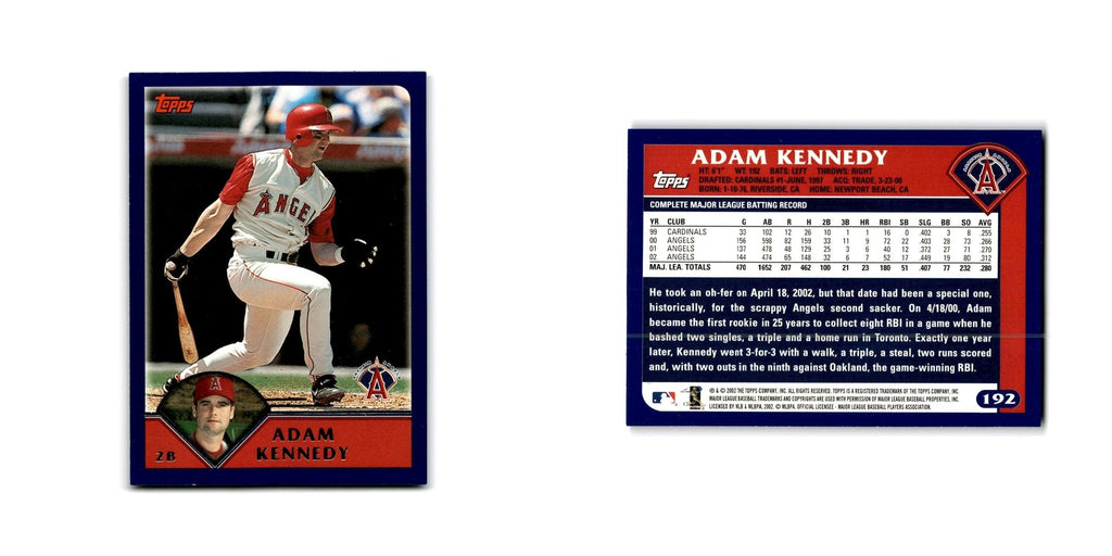 Adam Kennedy 2003 Topps #192 Anaheim Angels Baseball Card NM