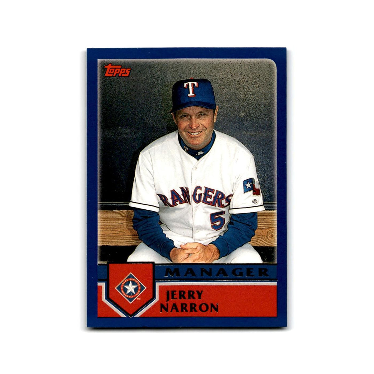 Jerry Narron 2003 Topps #290 Texas Rangers Baseball Card NM