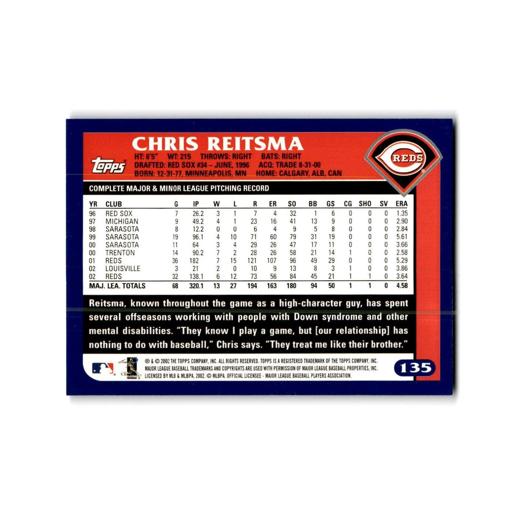 Chris Reitsma 2003 Topps #135 Cincinnati Reds Baseball Card NM