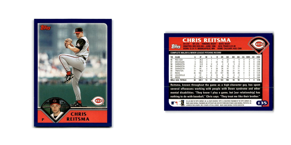 Chris Reitsma 2003 Topps #135 Cincinnati Reds Baseball Card NM
