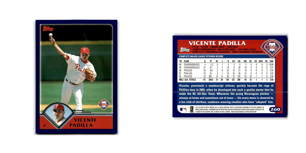 Vicente Padilla 2003 Topps #260 Philadelphia Phillies Baseball Card NM