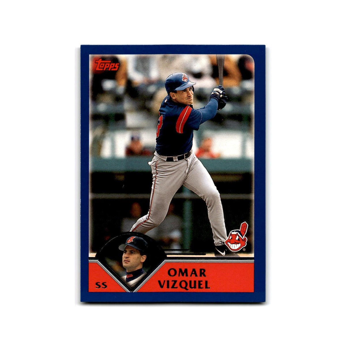 Omar Vizquel 2003 Topps #98 Cleveland Indians Baseball Card NM