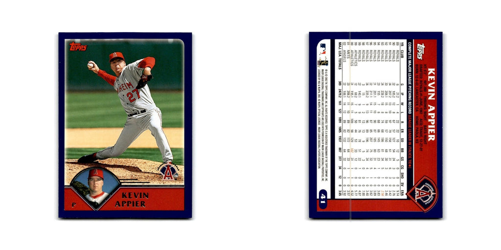Kevin Appier 2003 Topps #41 Anaheim Angels Baseball Card NM