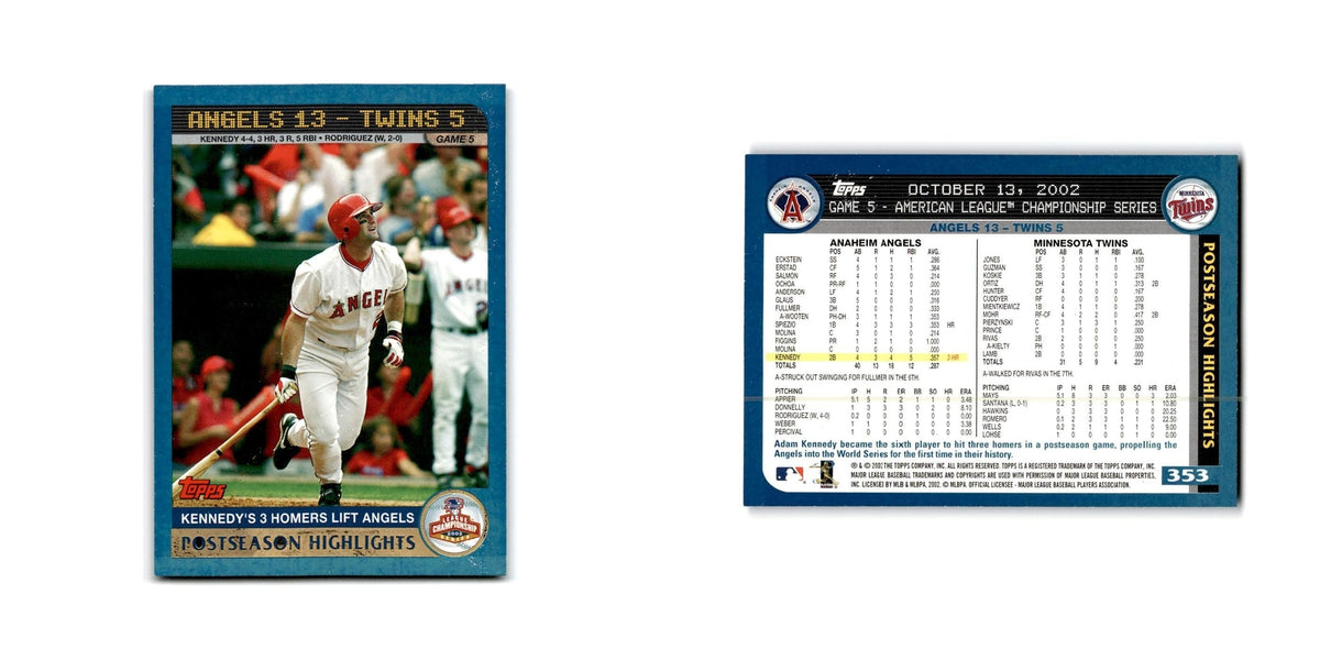 Adam Kennedy 2003 Topps #353 Anaheim Angels Baseball Card NM