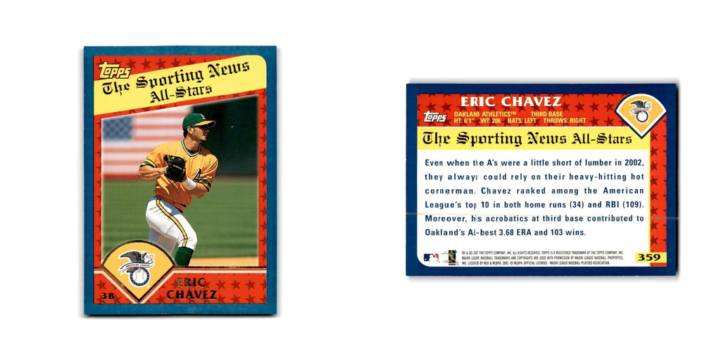 Eric Chavez 2003 Topps #359 Oakland Athletics Baseball Card NM