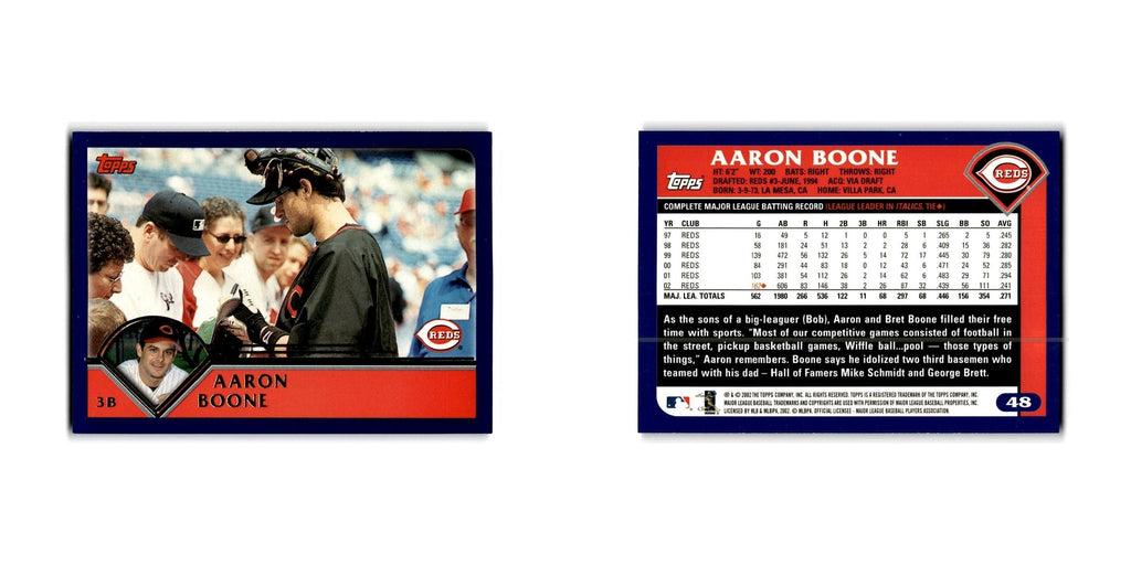 Aaron Boone 2003 Topps #48 Cincinnati Reds Baseball Card NM