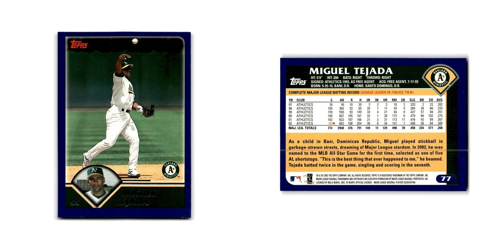 Oakland Athletics 2003 Topps #350 Oakland Athletics Baseball Card NM