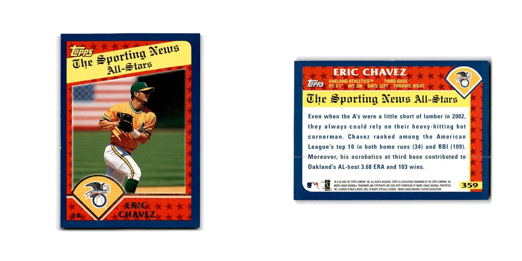 Eric Chavez 2003 Topps #359 Oakland Athletics Baseball Card NM