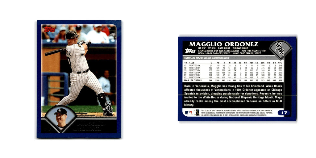Magglio Ordonez 2003 Topps #17 Chicago White Sox Baseball Card NM