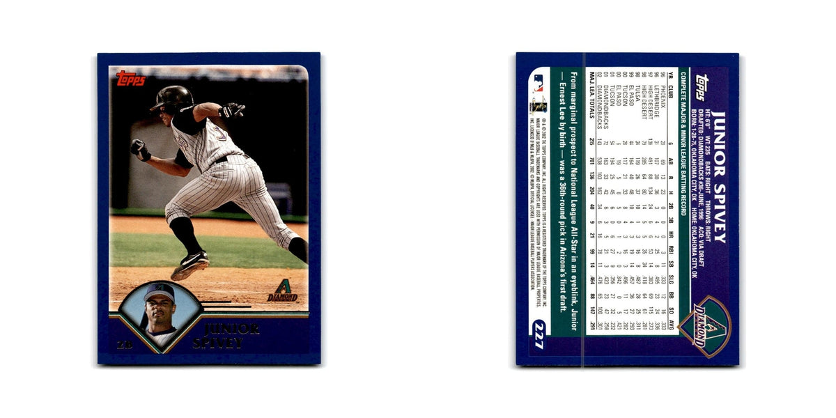 Junior Spivey 2003 Topps #227 Arizona Diamondbacks Baseball Card NM