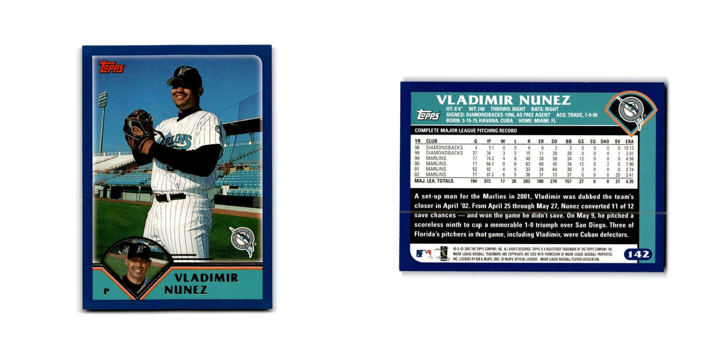 Vladimir Nunez 2003 Topps #142 Florida Marlins Baseball Card NM