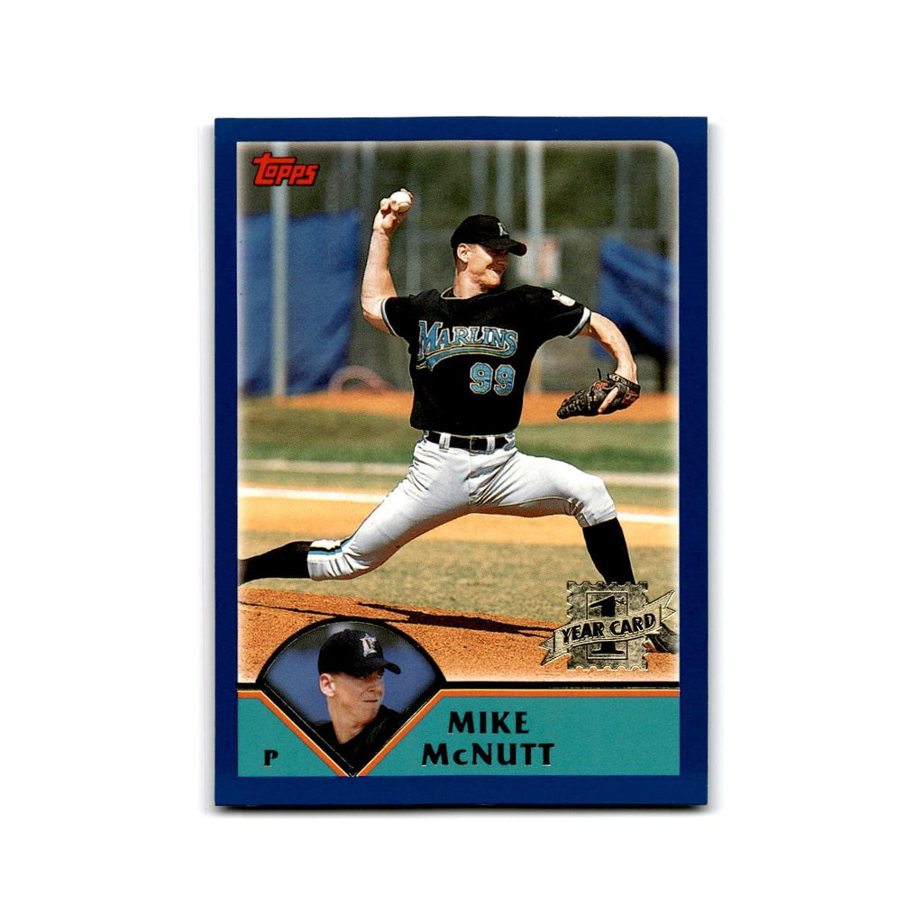 Mike McNutt Rookie 2003 Topps #314 Florida Marlins Baseball Card NM