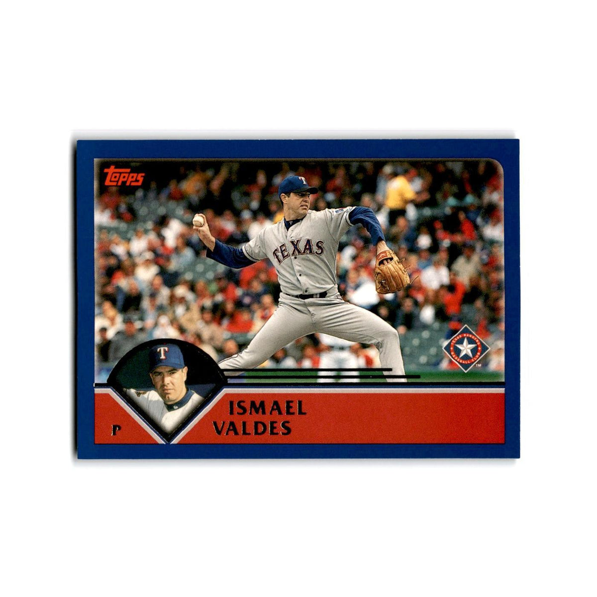 Ismael Valdes 2003 Topps #187 Texas Rangers Baseball Card NM