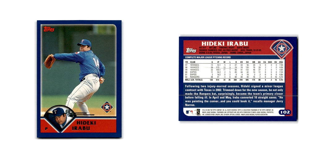 Hideki Irabu 2003 Topps #102 Texas Rangers Baseball Card NM