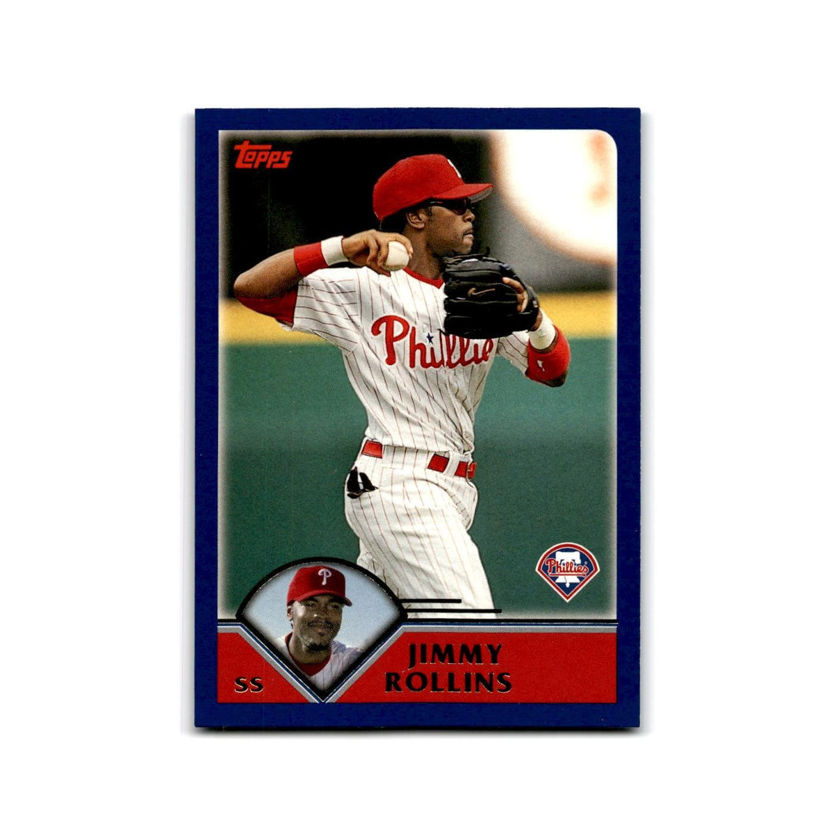 Jimmy Rollins 2003 Topps #3 Philadelphia Phillies Baseball Card NM
