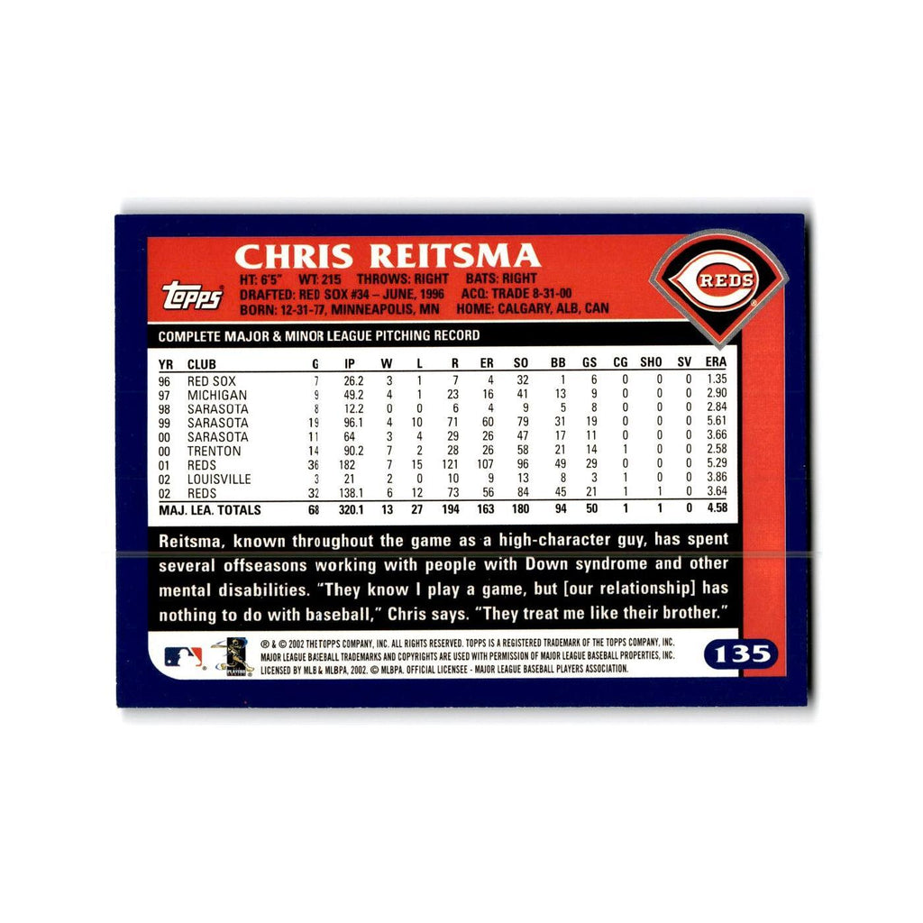 Chris Reitsma 2003 Topps #135 Cincinnati Reds Baseball Card NM