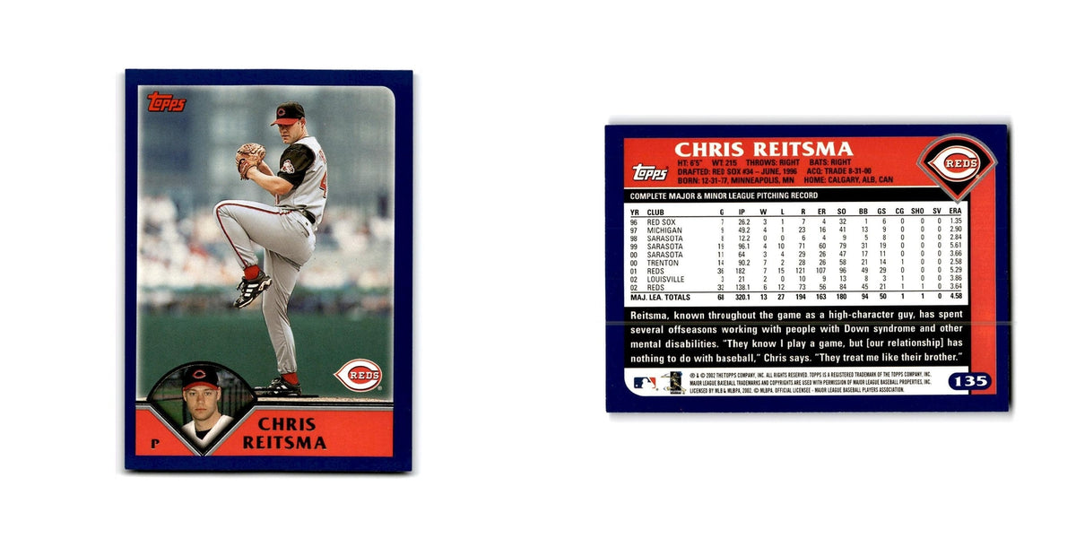 Chris Reitsma 2003 Topps #135 Cincinnati Reds Baseball Card NM