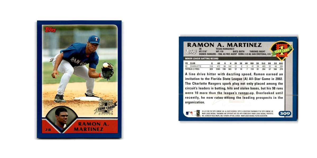Ramon Nivar-Martinez Rookie 2003 Topps #309 Texas Rangers Baseball Card NM