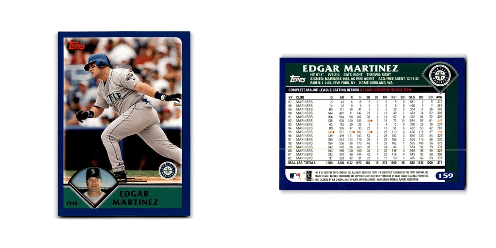 Edgar Martinez 2003 Topps #159 Seattle Mariners Baseball Card NM