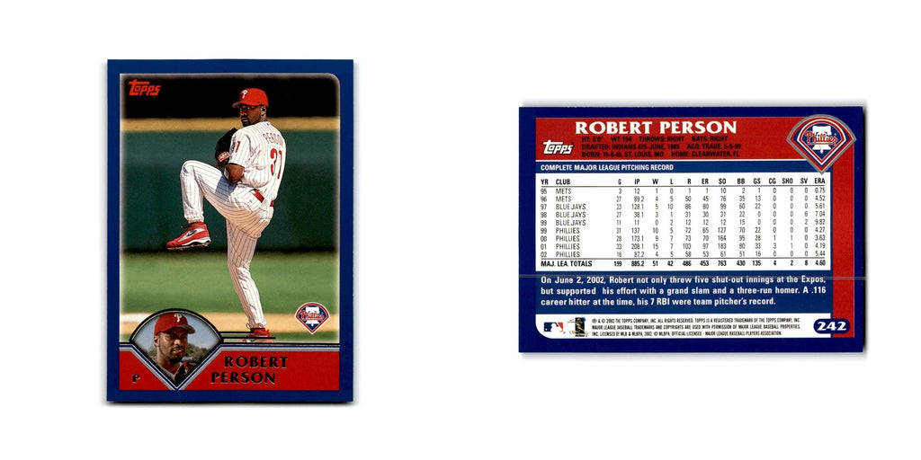 Robert Person 2003 Topps #242 Philadelphia Phillies Baseball Card NM