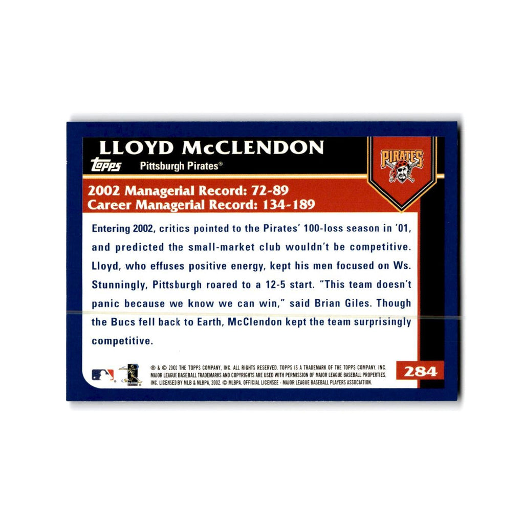 Lloyd Mcclendon 2003 Topps #284 Pittsburgh Pirates Baseball Card NM