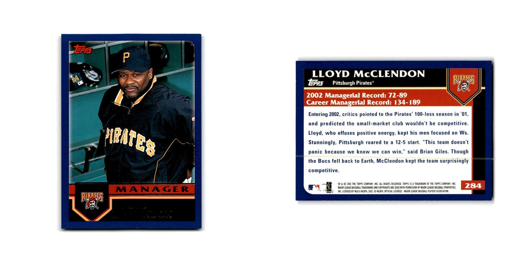 Lloyd Mcclendon 2003 Topps #284 Pittsburgh Pirates Baseball Card NM