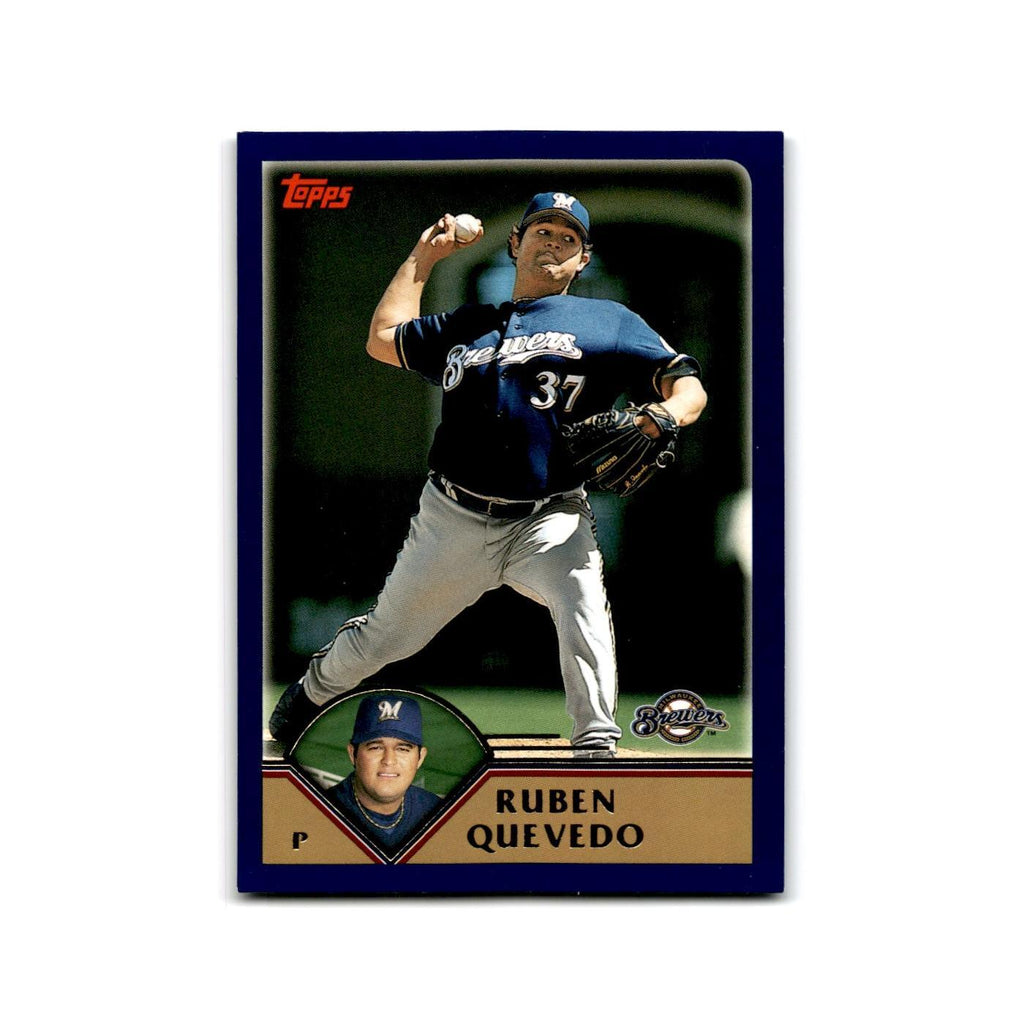 Ruben Quevedo 2003 Topps #111 Milwaukee Brewers Baseball Card NM