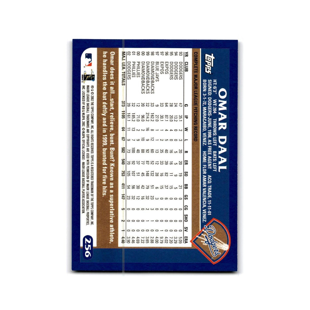 Omar Daal 2003 Topps #256 Los Angeles Dodgers Baseball Card NM