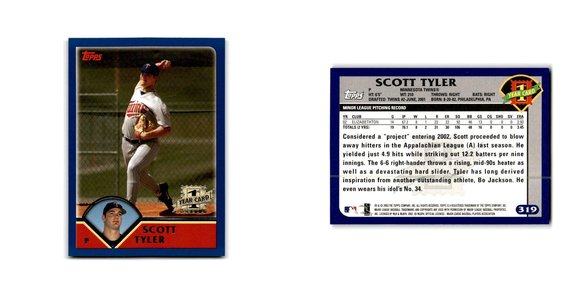 Scott Tyler Rookie 2003 Topps #319 Minnesota Twins Baseball Card NM